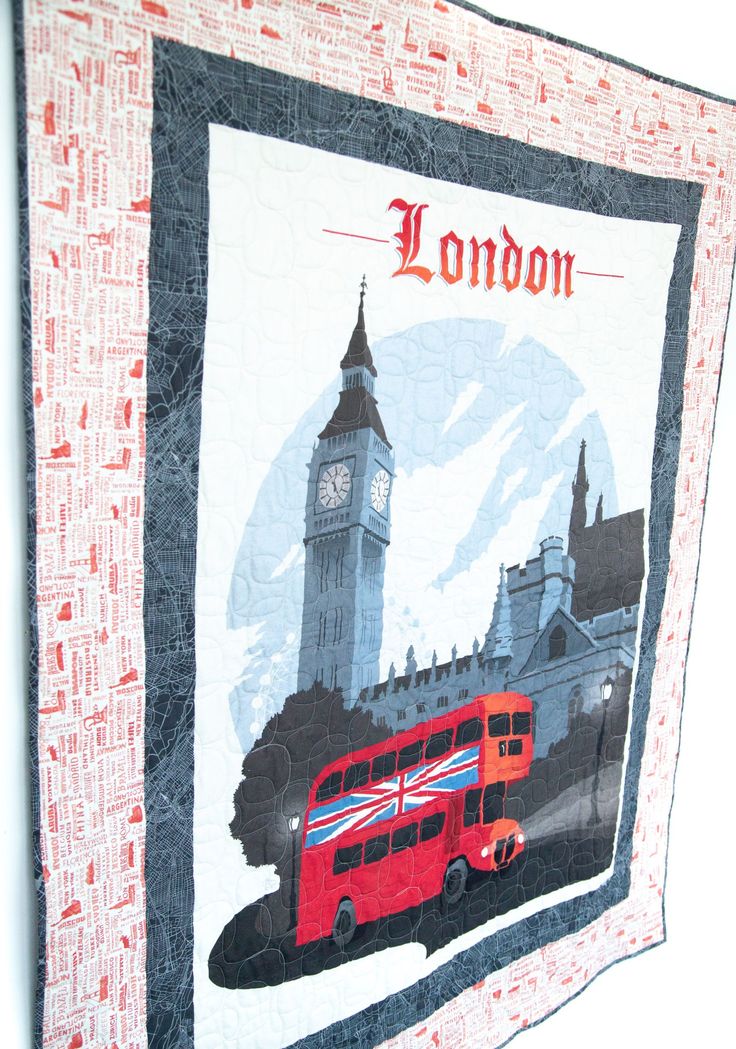 London with Big Ben Fabric Quilting SewingCraft Panel London with Big Ben Fabric Quilting SewingCraft Panel