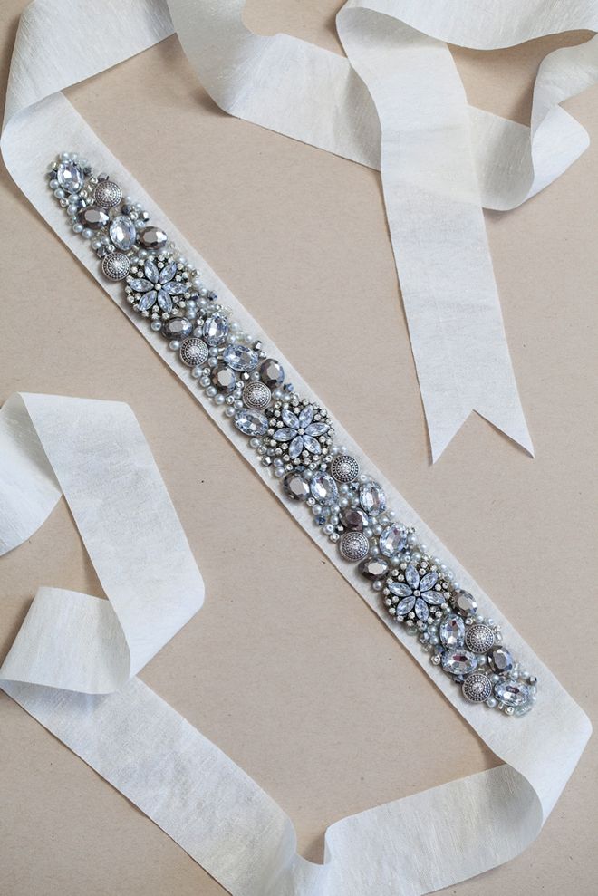 Learn How To Make This Chic Diy Rhinestone Bridal Sash Craft Learn How To Make This Chic Diy Rhinestone Bridal Sash Craft Ideas Wedding
