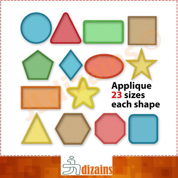 Rectangle Name Tag Applique Machine Embroidery Design 3 Sizes