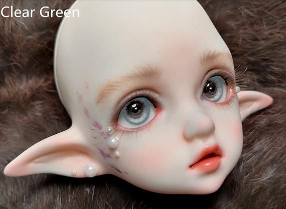 16mm Resin Eyes For 1//3 1//4 1//6 BJD Doll Doll Dollfie Handmade Human iris Blue