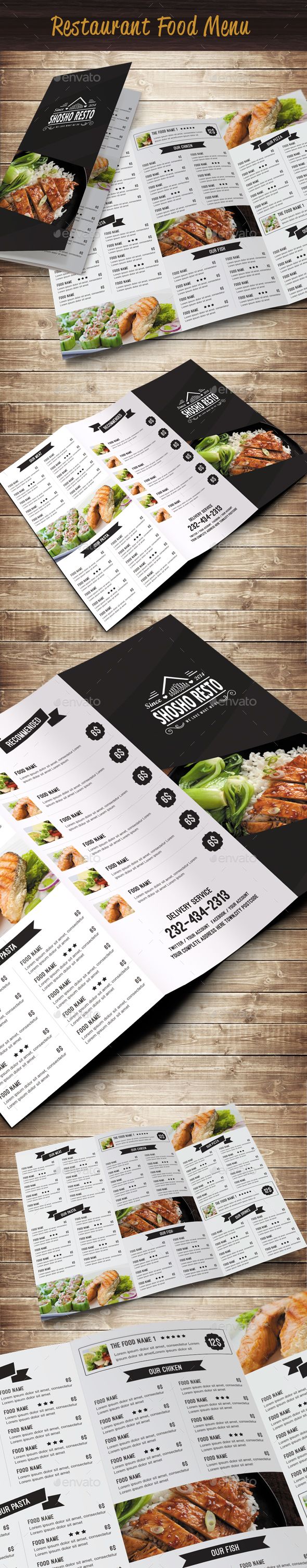 make a food menu