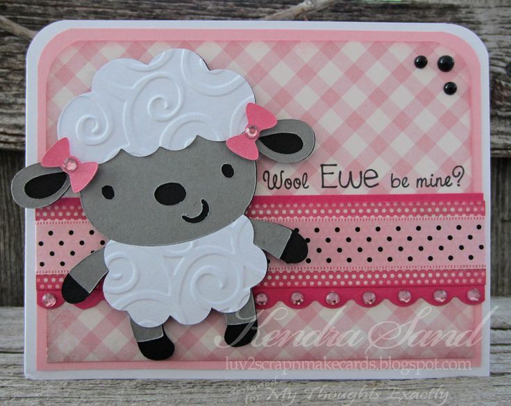 Card Making Ideas Cricut Part - 33: Create A Critter Cricut Lamb Card - Luv 2 Scrap Nu0027 Make Cards: CAC 1