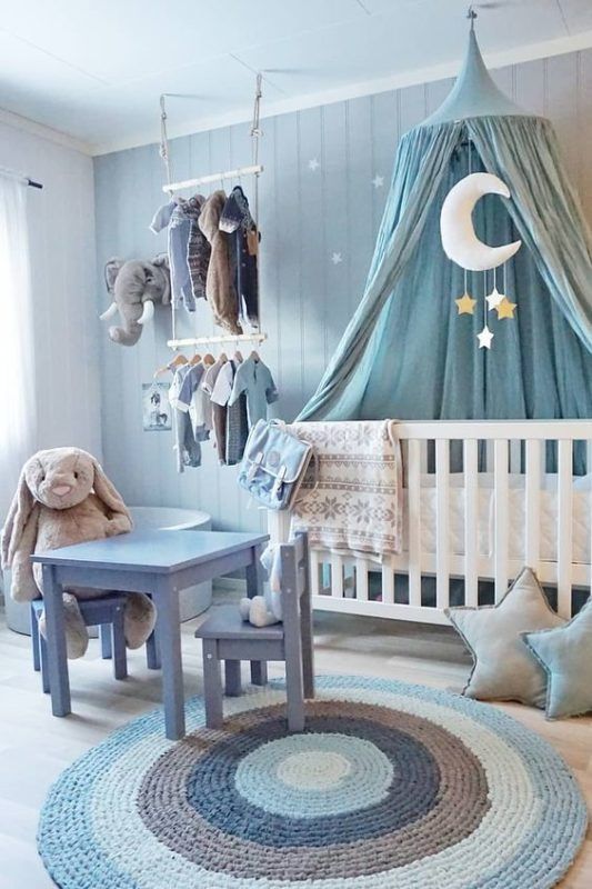 Percheros para dormitorios infantiles  Baby boy nurseries, Baby nursery  organization, Baby boy rooms