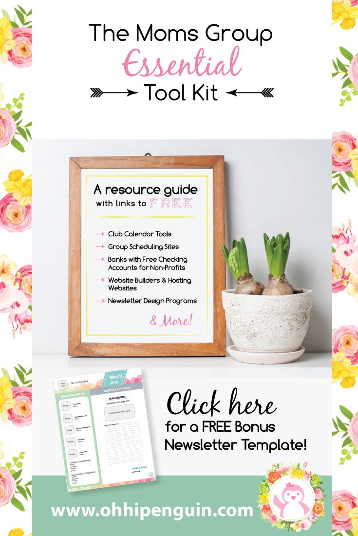 club newsletter templates free