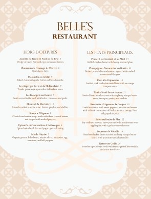 a french menu template church ideas umw events bridal shower