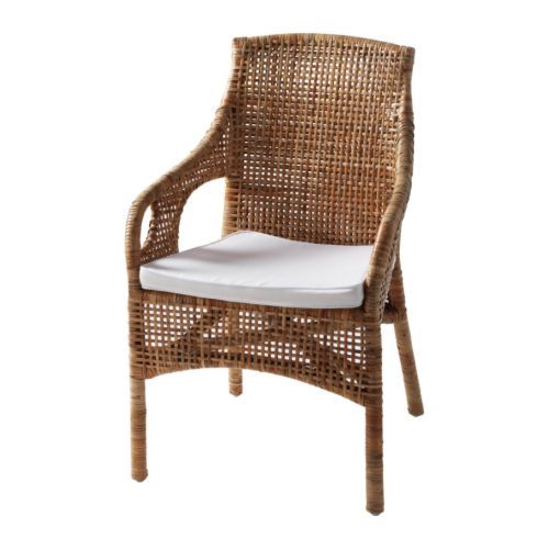 Majby Chair With Armrests Rattan White 79 99 Sarah Richardson D2572e671992427cb9b283e35b3b4a7a Rattan Dining Chairs Modern Jpg