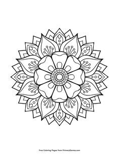 Malvorlagen Mandalas eBook: Blumenmandala

 – crafts