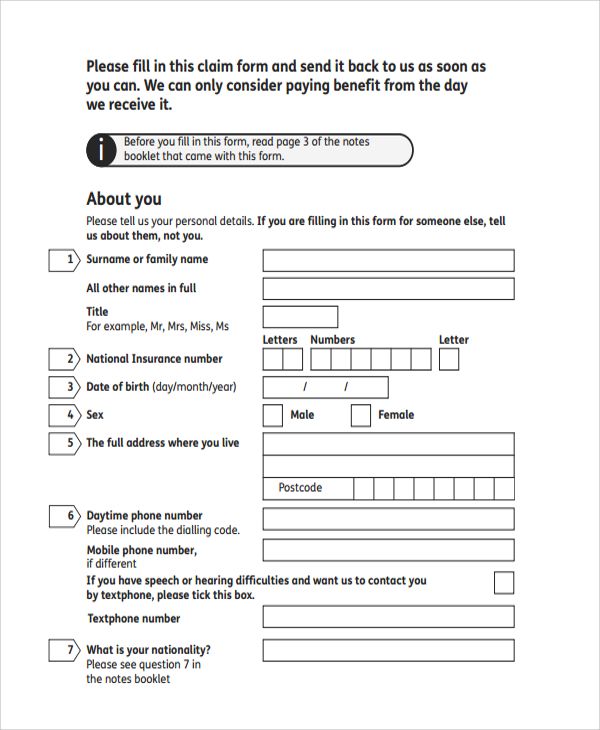A very sensible style of support that the UK government provides - attendance allowance form A very sensible style of support that the UK government provides - attendance allowance form