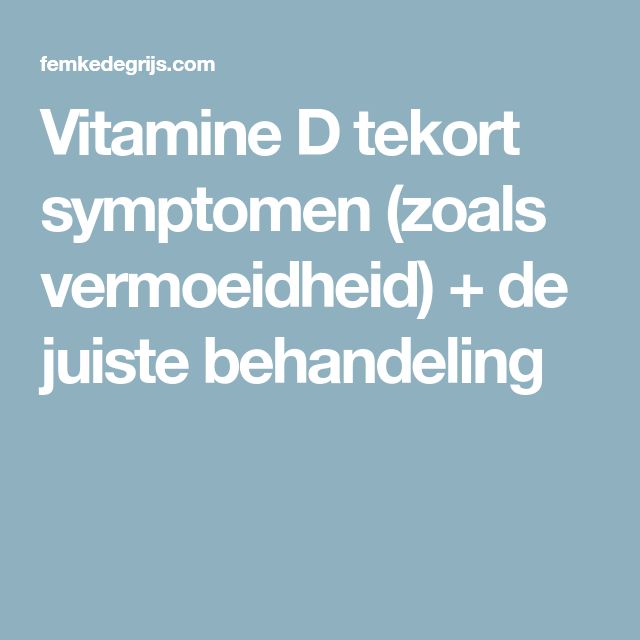 vit d tekort behandeling vit d tekort behandeling