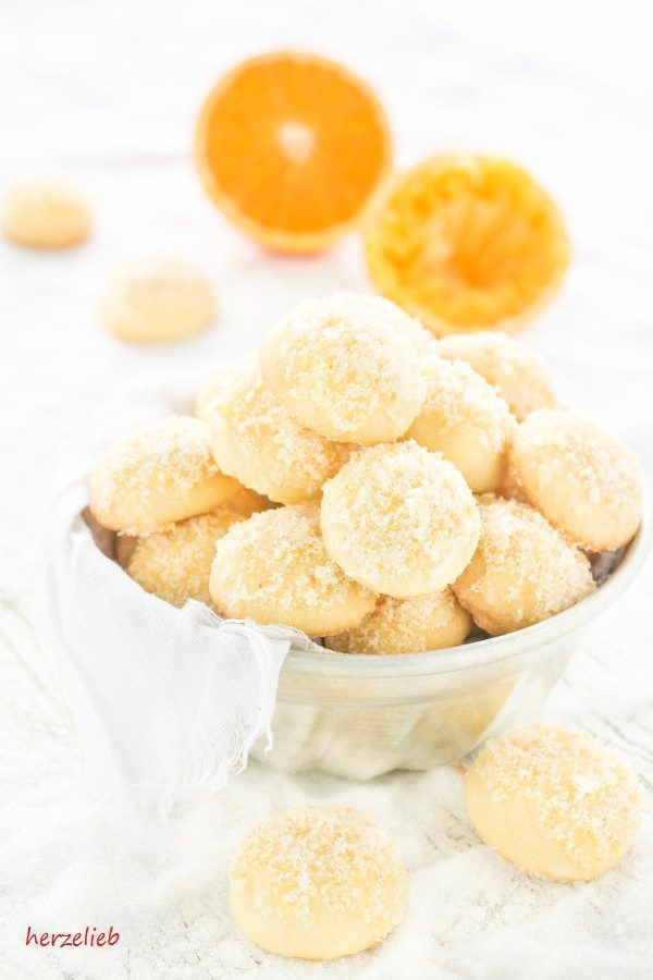 Orangen Kugeln Rezept // Kekse Rezept // Cookies Recipes //herzelieb