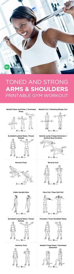 gym workout schedule for men pdf