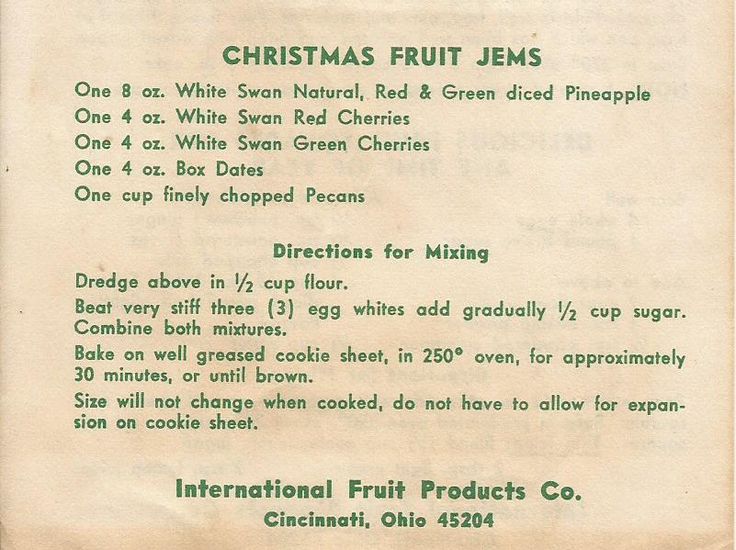 christmas cards with recipes