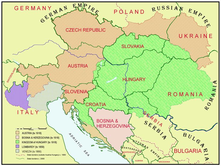 Map Of The Austrian Hungarian Empire And Modern Borders D2bee3efc7fac13e655bd305788d3c4d