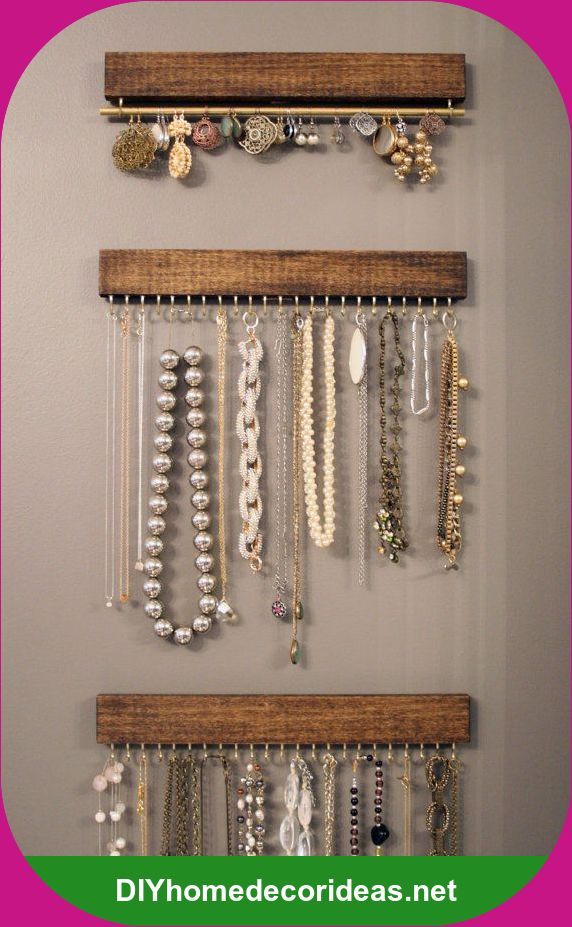 Uma Pequena Tábua E Alguns Pregos Foram Suficientes Para Criar Uma Pequena Tábua E Alguns Pregos Foram Suficientes Para Criar Organizador De Bijuteria Diyhomedecorideas
