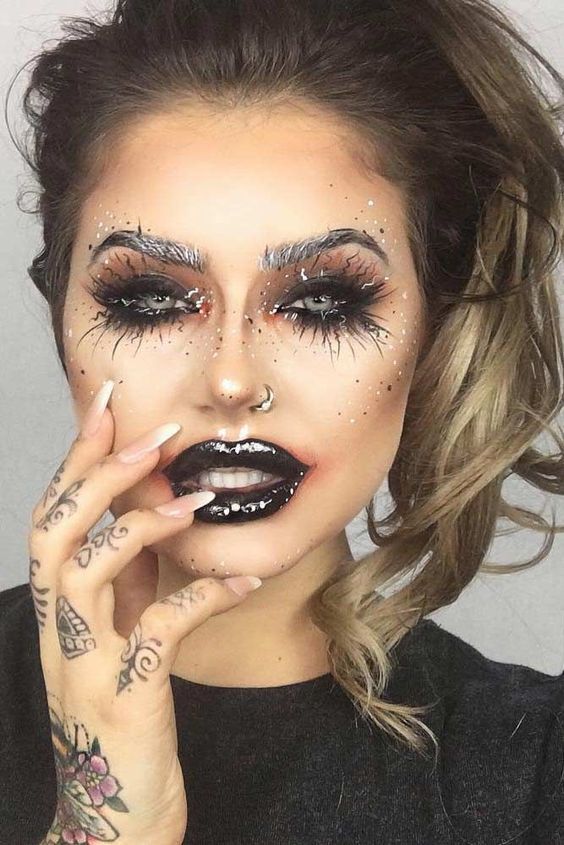 Halloween Make-up-Look. Schöne Frauen