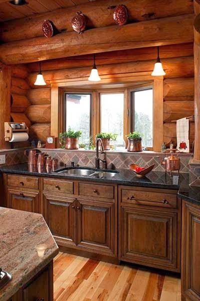 best 25+ log house kitchen ideas on pinterest | cabin homes, log