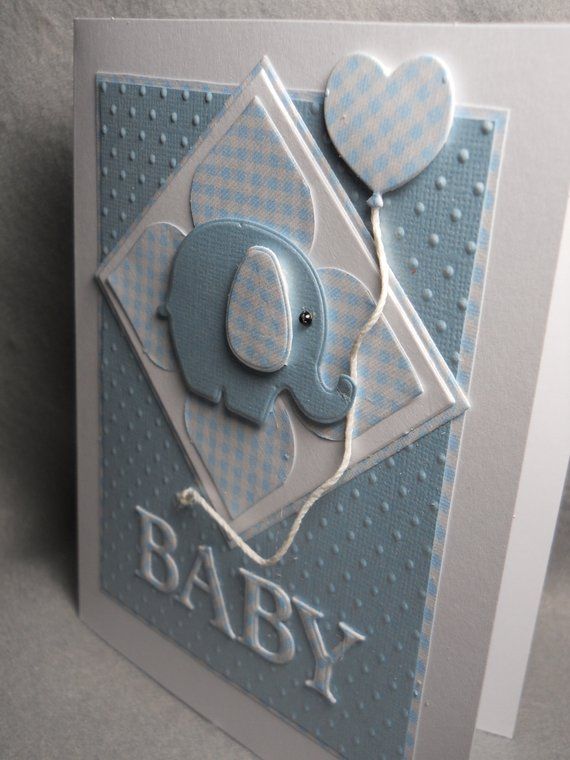 Baby boy card baby boy new baby boy welcome baby blue w | Etsy