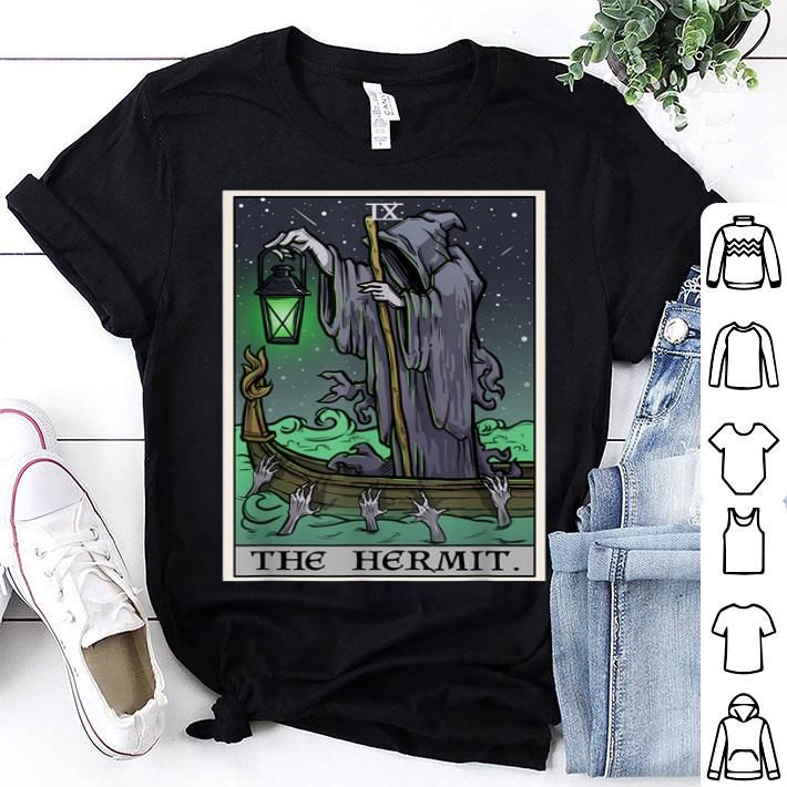 The Hermit Tarot Card Gothic Halloween Grim Reaper Goth Gift Sweatshirt