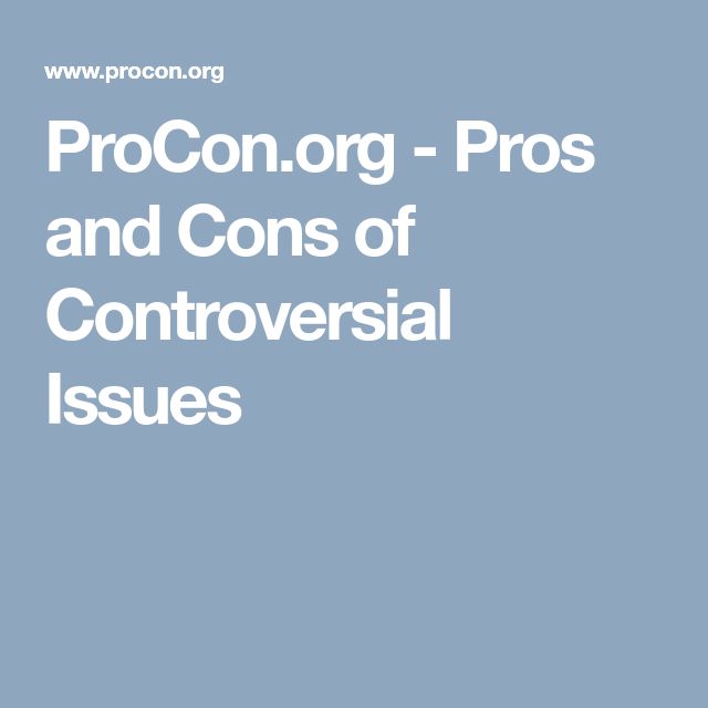 Pro and con essay