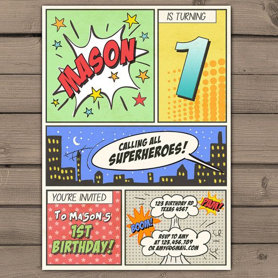 superhero birthday invitation superhero party door anietillustration