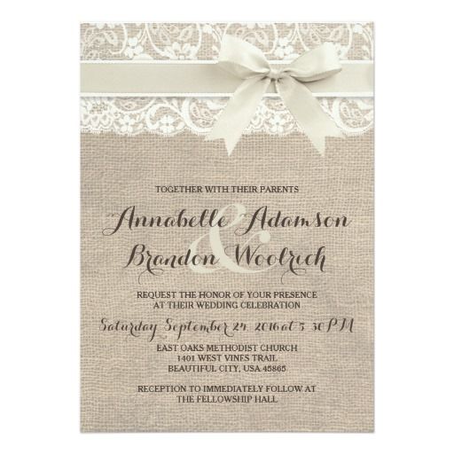 305 Best Burlap And Lace Wedding Invitations Images On Pinterest 305 Best Burlap And Lace Wedding Invitations Images On Pinterest