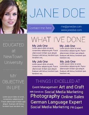 creative resume allows you to distinguish yourself from the others my job history free