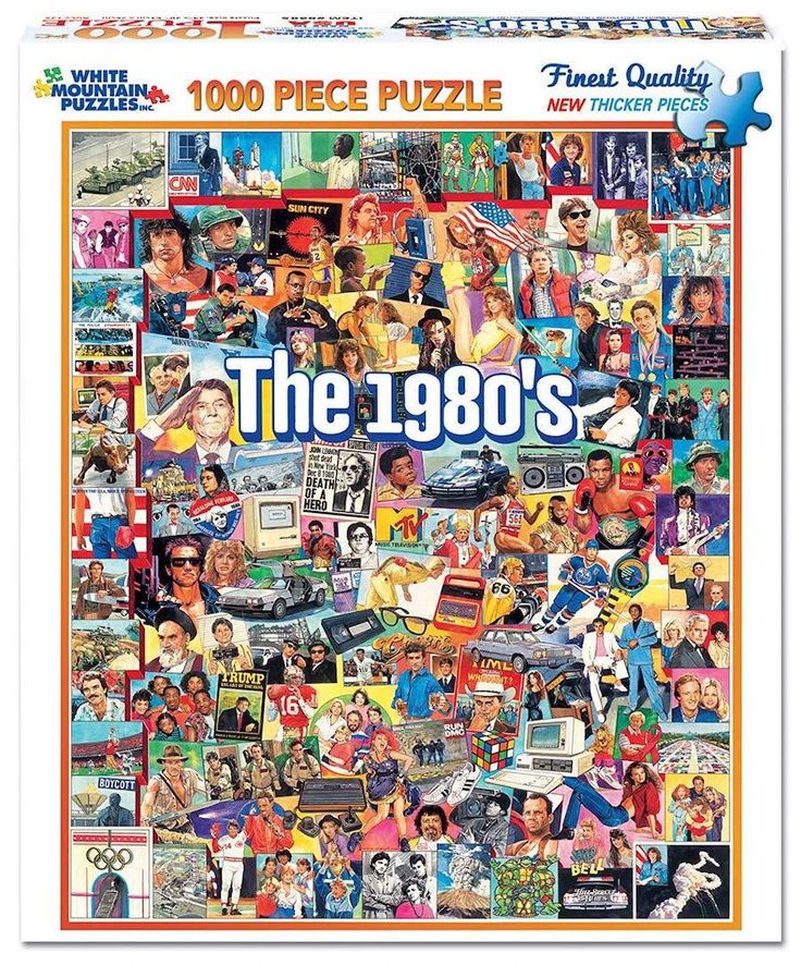 The Nineties 1 000 Piece Jigsaw Puzzle Unique Puzzles 90 S Gifts Always Fits Jigsaw Puzzles 1000 Piece Jigsaw Puzzles Puzzles
