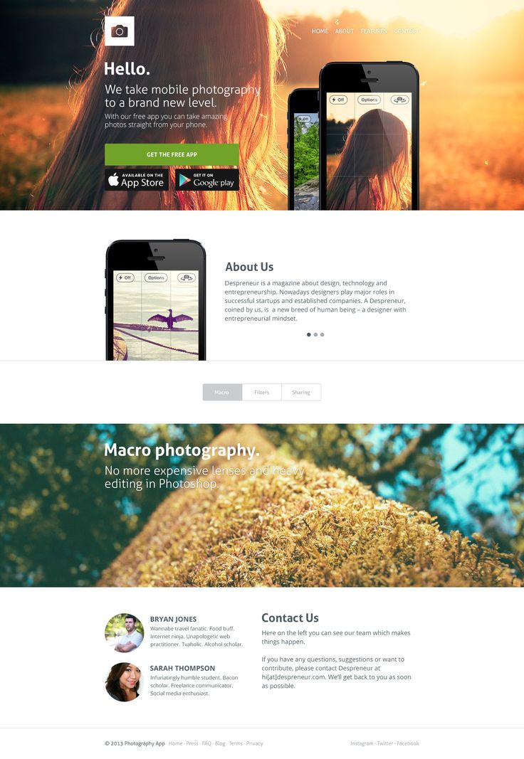website designs free