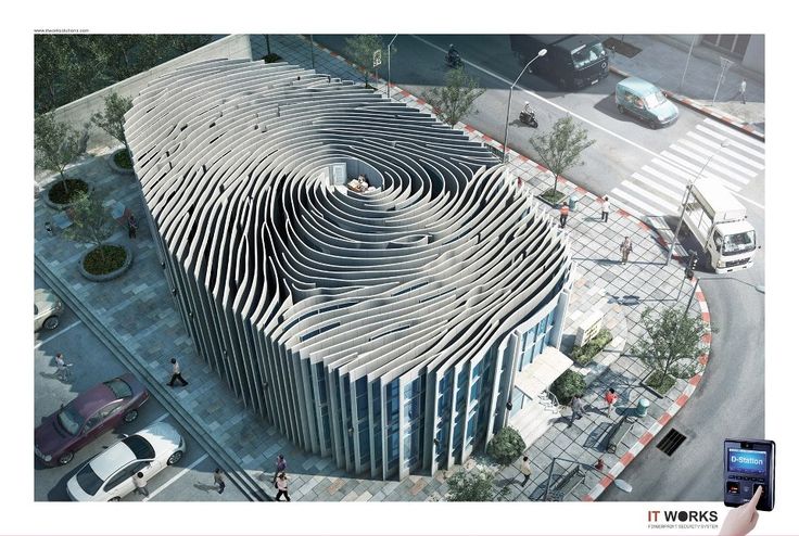 Fingerprint building | 미래지향적 건축, 건축 배경, 문화 여행