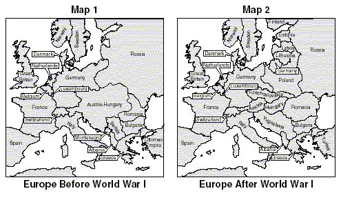 new countries formed as a result of ww1
