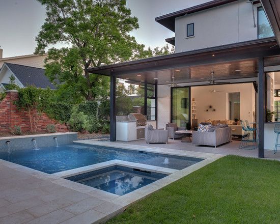 Port District Small Yard Pool/Spa - traditional - pool - orange ... Port District Small Yard Pool/Spa - traditional - pool - orange ...