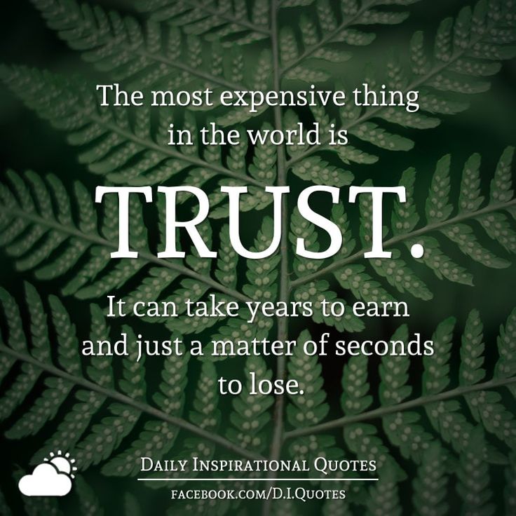 The Most Expensive Thing In The World Is TRUST It Can Take Years the-most-expensive-thing-in-the-world-is-trust-it-can-take-years