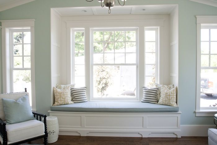 deep squared off window seat would be great as a banquette in a