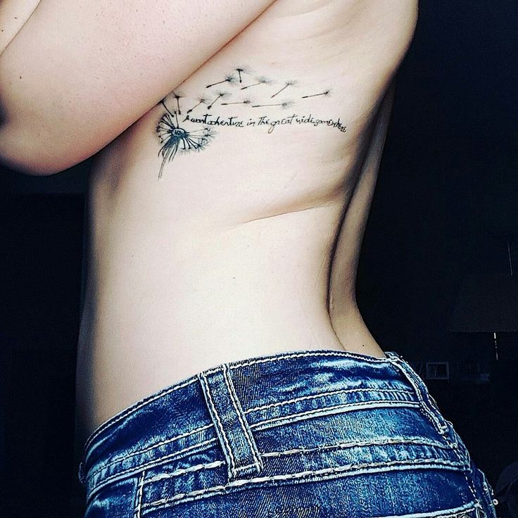 My first tattoo ♡ dandelion wishes with the quote “I want adventure in the gre… – tattoo My first tattoo ♡ dandelion wishes with the quote “I want adventure in the gre… – tattoo