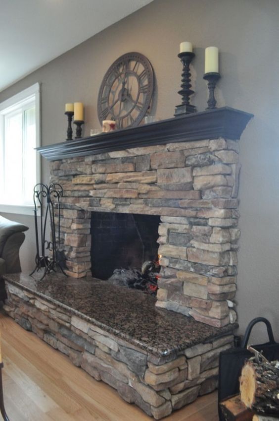 Best 25+ Fireplace hearth stone ideas on Pinterest | Hearth stone Stone fireplace mantles and Stacked stone fireplaces