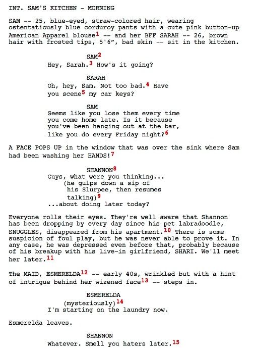 Script writing help