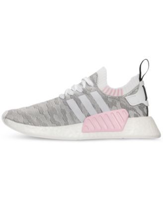 adidas Women\u0027s Nmd R2 Primeknit Casual Sneakers from Finish Line - White 8.5