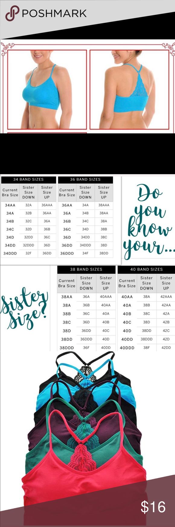 Free People ∙ Baby Blue Lace Bralette Blue lace bralette