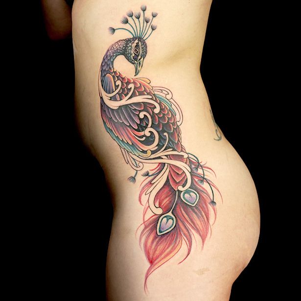 ryan ashley from season 8 of inkmaster s peacock tattoo ryan ashley from season 8 of inkmaster s peacock tattoo