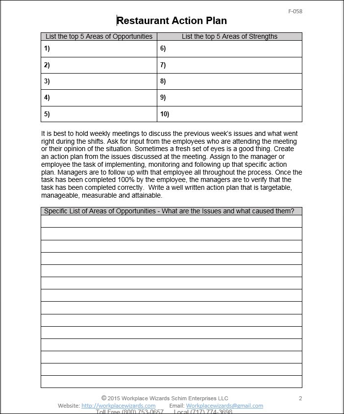 New Cumberland, Pennsylvania -Restaurant Action Plan, Restaurant - restaurant checklist template New Cumberland, Pennsylvania -Restaurant Action Plan, Restaurant - restaurant checklist template