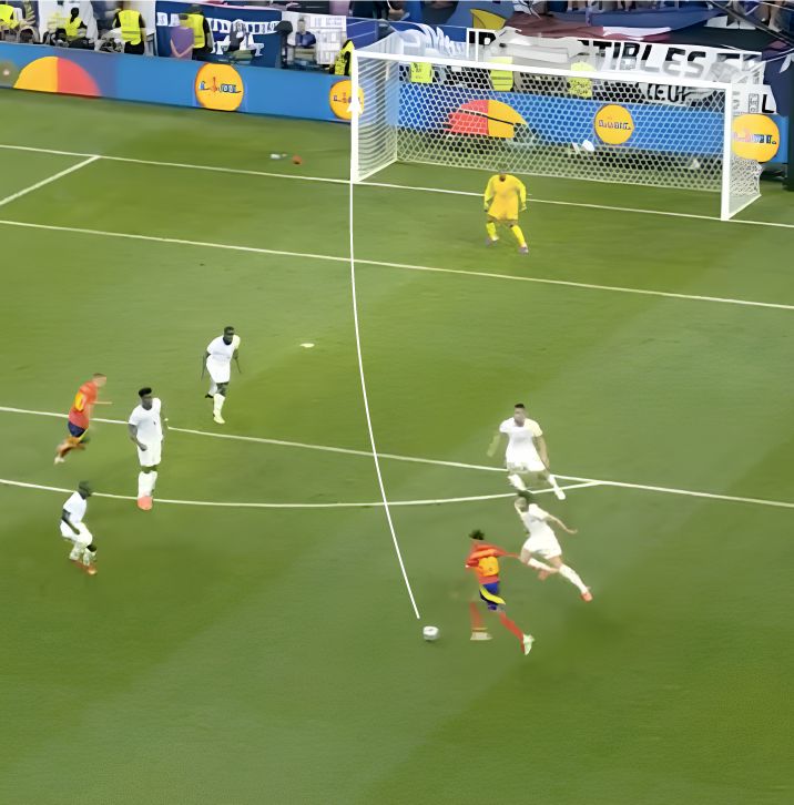 El gol de Lamine Yamal que cambió el partido contra Francia, fotograma