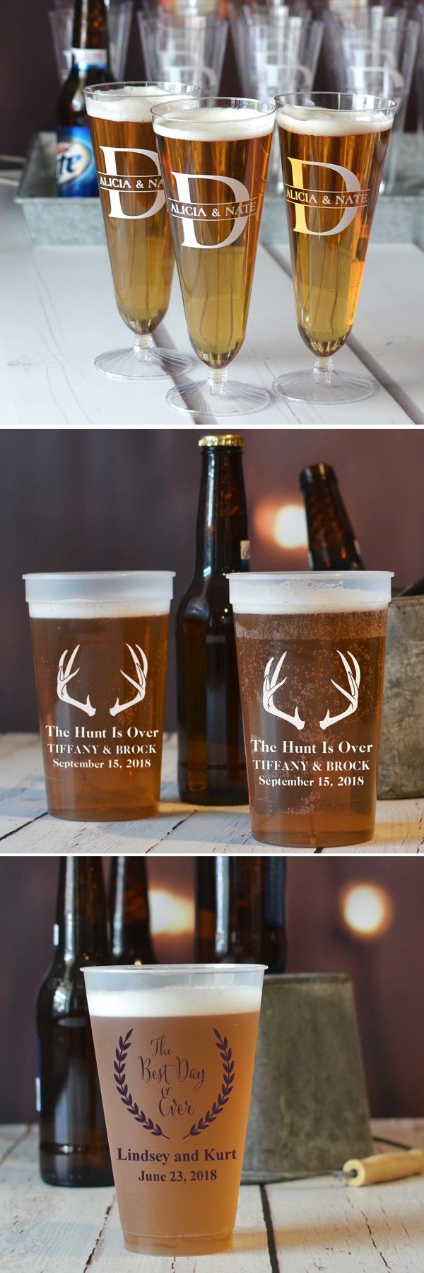 Best 25 Wedding Cups Ideas On Pinterest Reception Serve Beer In Reusable Plastic Souvenir Cups Personalized With A Design Or Monogram The Bride