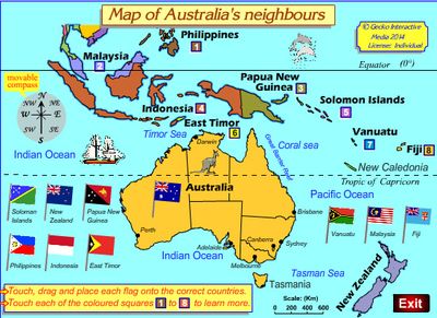 mao if australias neighbors