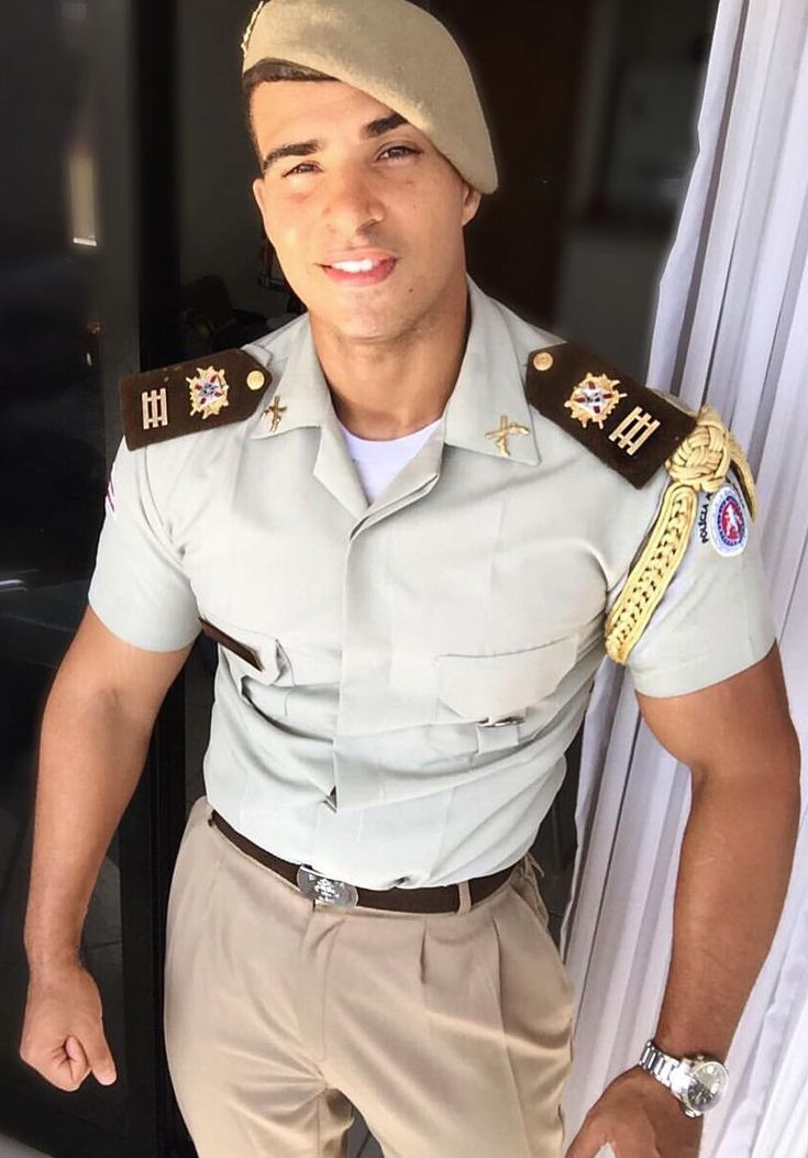 Gay men in uniforms