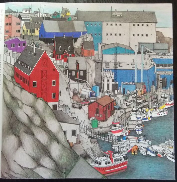 Fantastic Cities Pg3 Ilulissat Qaasuitsup Greenland Stevemcdonald Fantasticcities Coloring BooksColouring