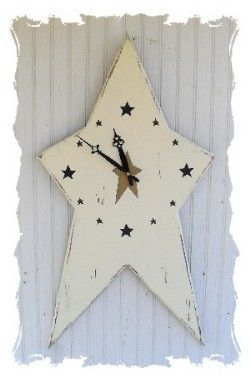 190 Best Country Decor Images On Pinterest Xmas And Cut Out A Star Get The Clock Works Which Come In Kit Really Make You Own Primitive Color Want Easy