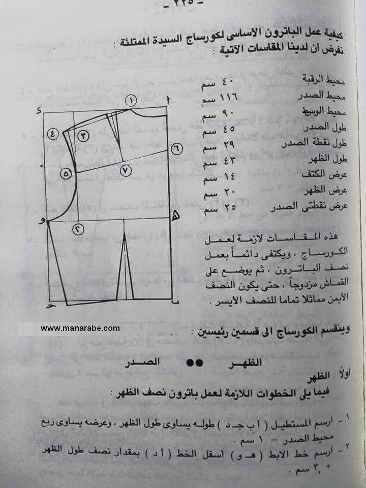الباترون الاساسي Manarabe Corset Sewing Pattern Shorts Pattern Sewing Clothes Sewing Patterns