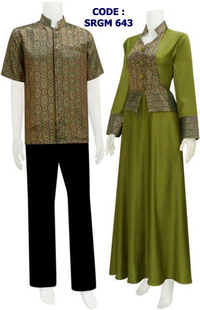 Model gamis dari bahan songket
