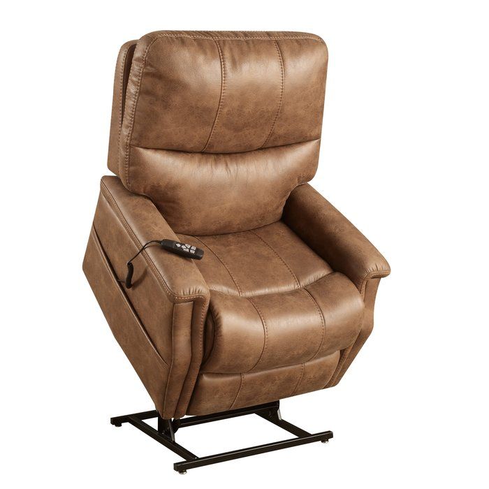 Flanigan Faux Leather Power Lift Assist Recliner Möbler