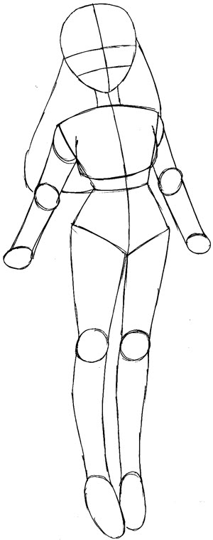 step 6 drawing tohru honda from fruits basket easy steps lesson
